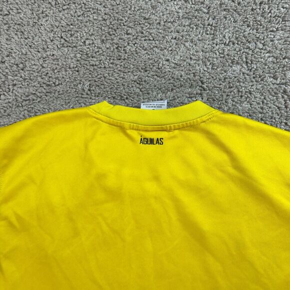 Club America Aguilas Jersey Mens Medium Yellow Black Soccer Futbol Read - Picture 11 of 16